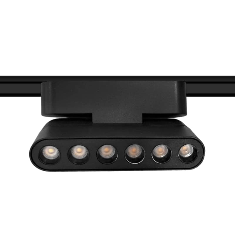 Foco riel magnético slim negro 6W 24° 48V 3000K - KOFO0015