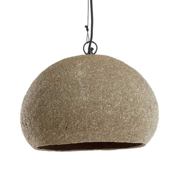 Lámpara colgante papel maché gris oscuro Ø40x28 cm E27 - LLLC0613