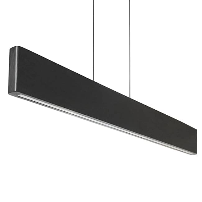 Lámpara colgante madera negro carbón 1,15mt. LED 17W - 3000k- RBLC0011