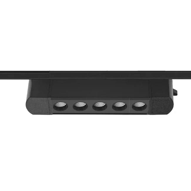 Foco riel monofásico aluminio negro 21,4 cm 10W 220v - KOFO0026