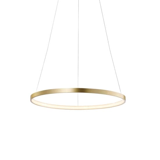 Lámpara colgante aluminio oro aro Ø 60 cm LED 38W - OYLC0002