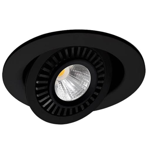 Foco embutido aluminio negro dimeable Ø10,8 cm LED 9W - TOFO0048