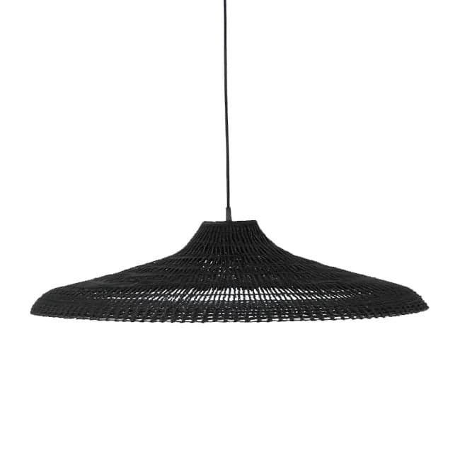 Lámpara colgante fibra natural negro 60x15 cm E27 - BRLC0060