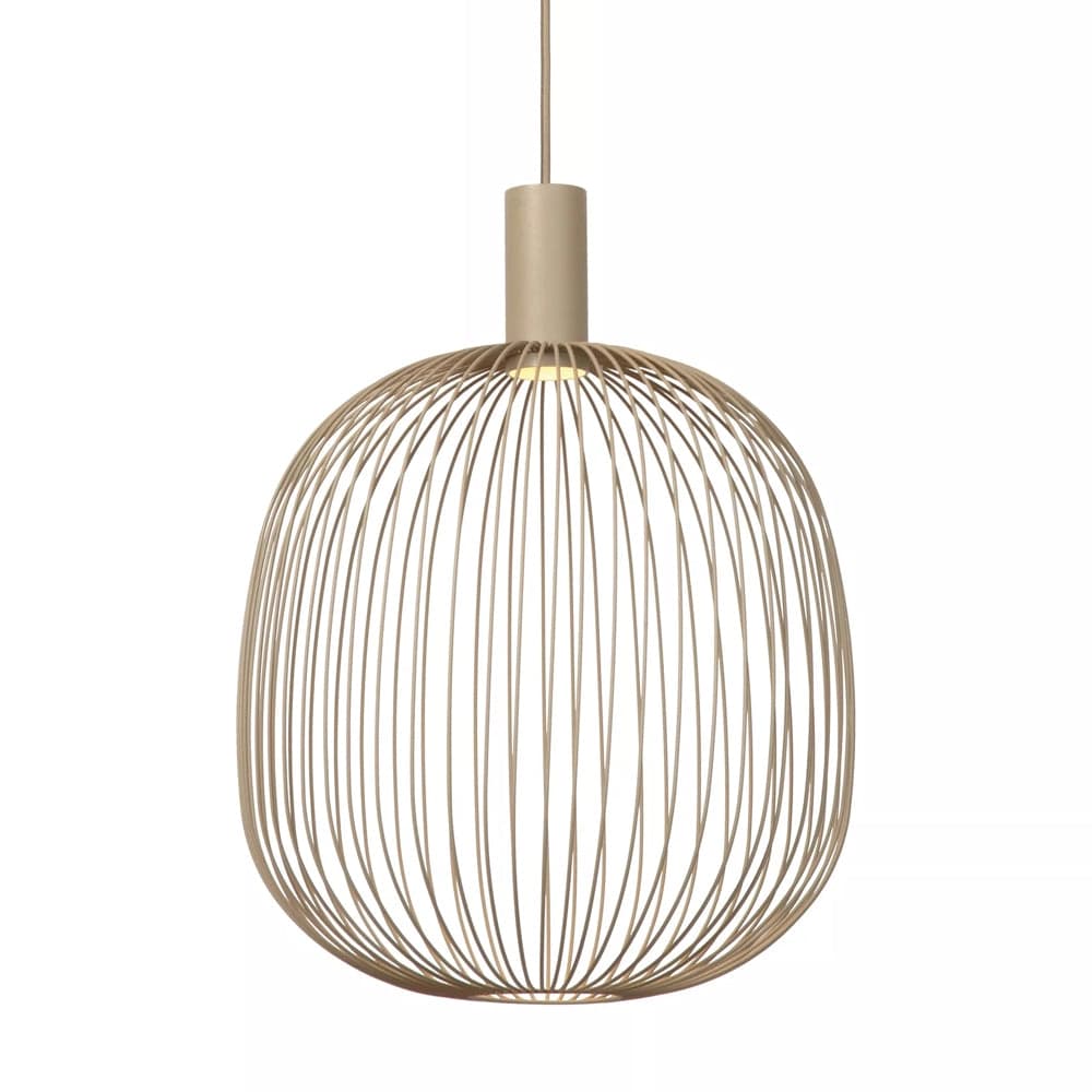 Lámpara colgante metal taupe Ø40x42cm GU10 - LULC0359
