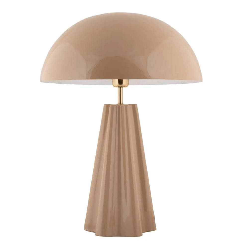 Lámpara de mesa metal beige brillante Ø40xH50 cm E27 - PGLS0081