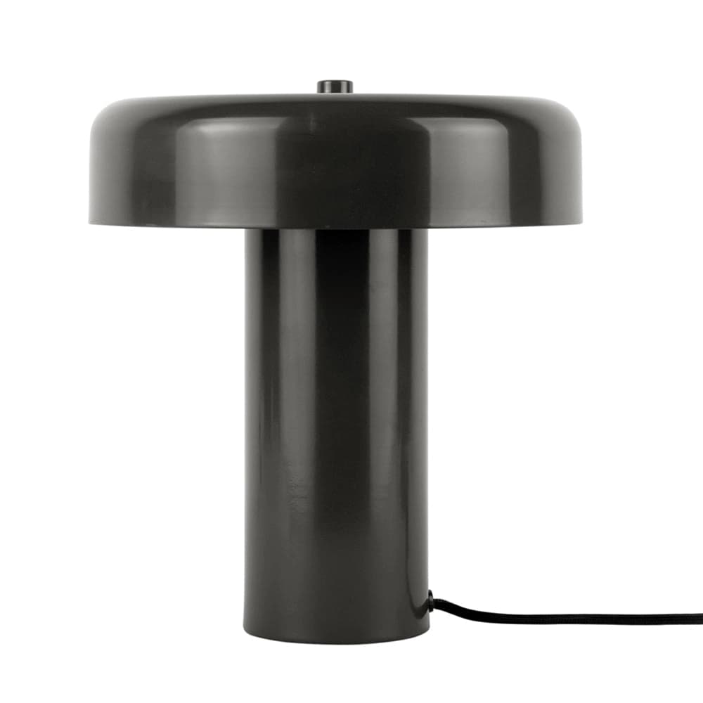 Lámpara de mesa metal negro Ø24xH26 cm E14x2 - PGLS0099