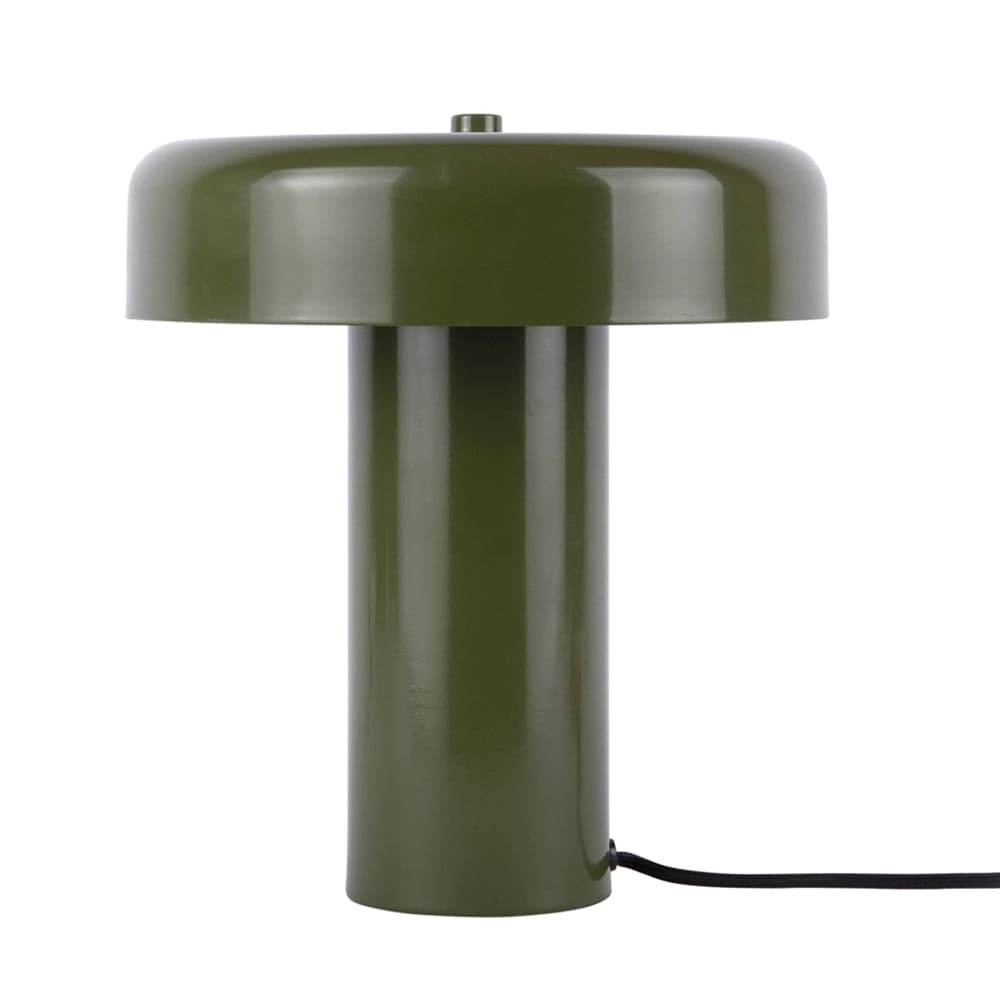 Lámpara de mesa metal verde Ø24xH26 cm E14x2 - PGLS0098