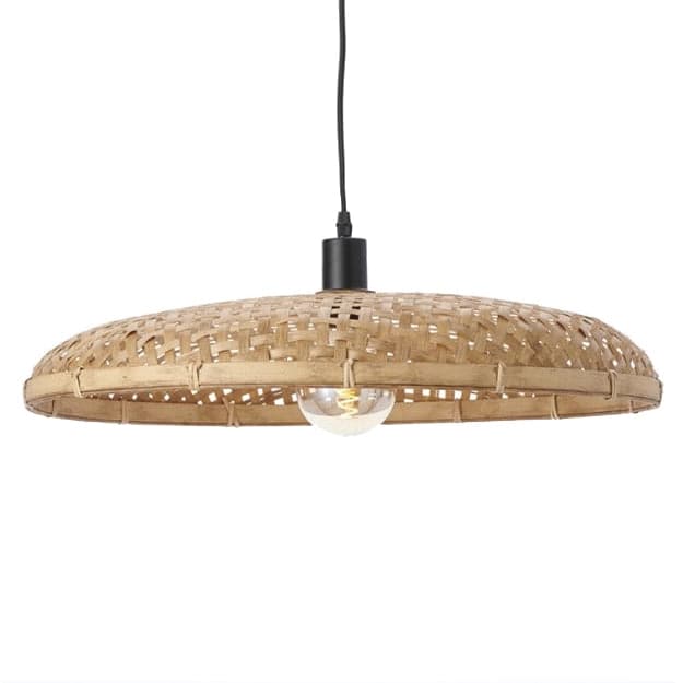 Lámpara colgante ratán natural Ø60 cm E27 - LLLC0353