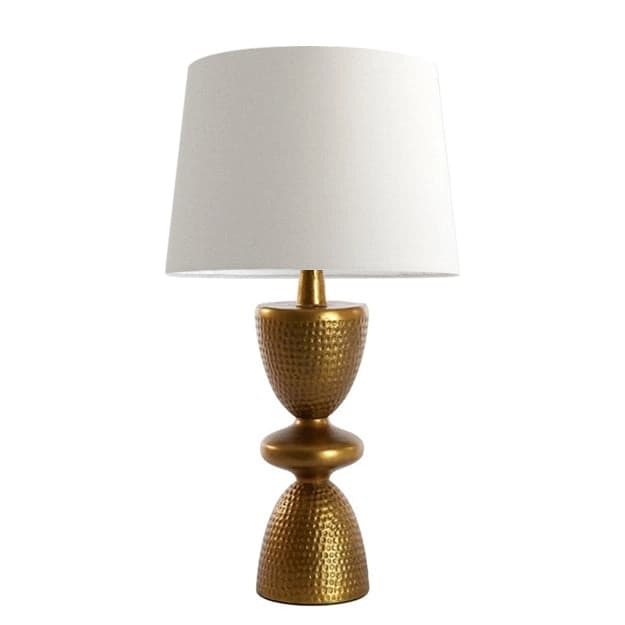 Lámpara sobremesa metal bronce envejecido Ø12x40 cm E27 - LLLS0308