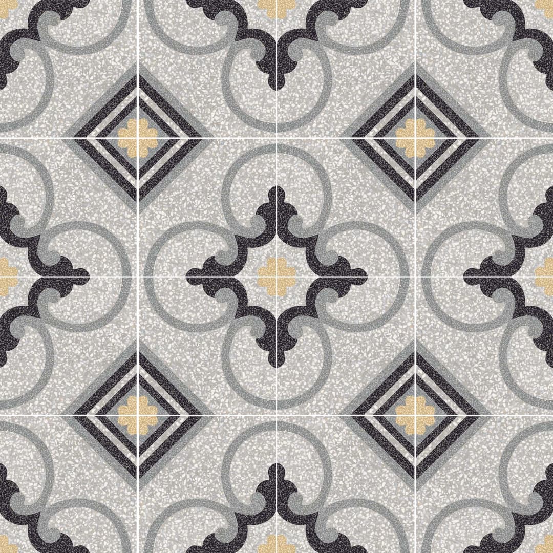 Porcelanato D-Segni Scaglie Tapetto 14 Mate 20x20 cm