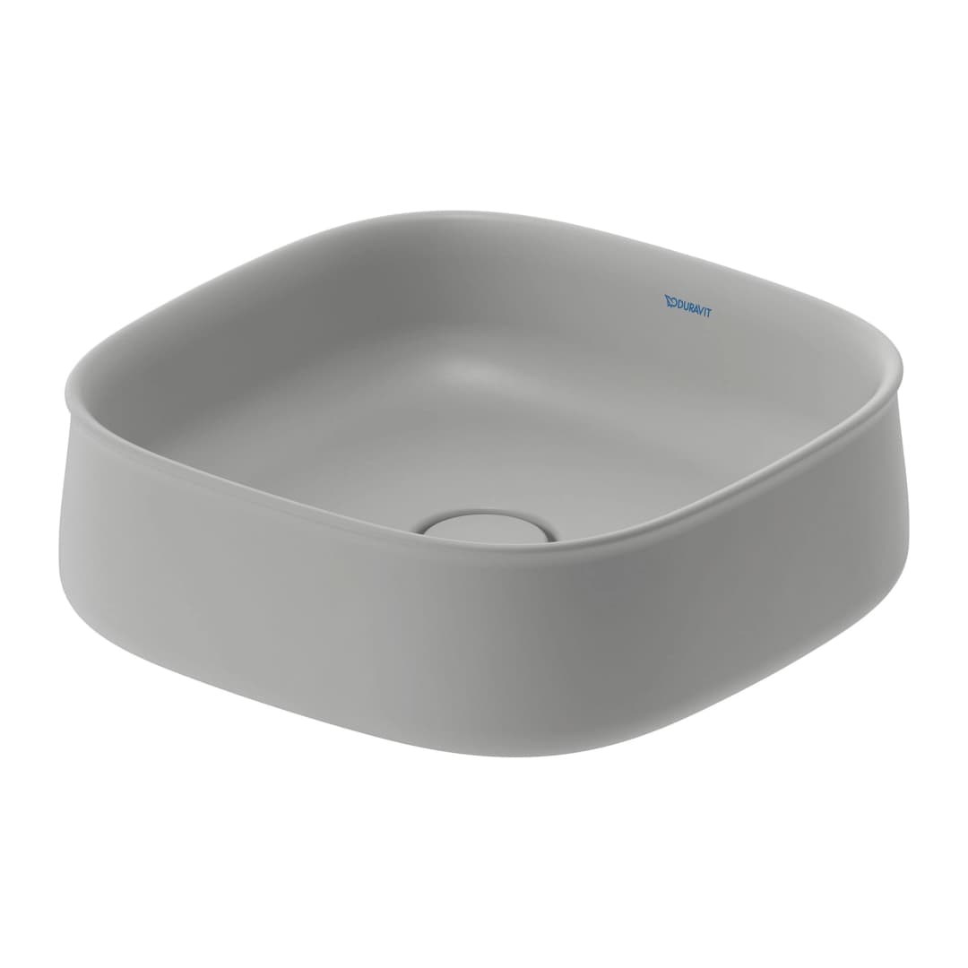 Lavamanos Zencha Sobrecubierta sin Rebalse Grey Satin Matt