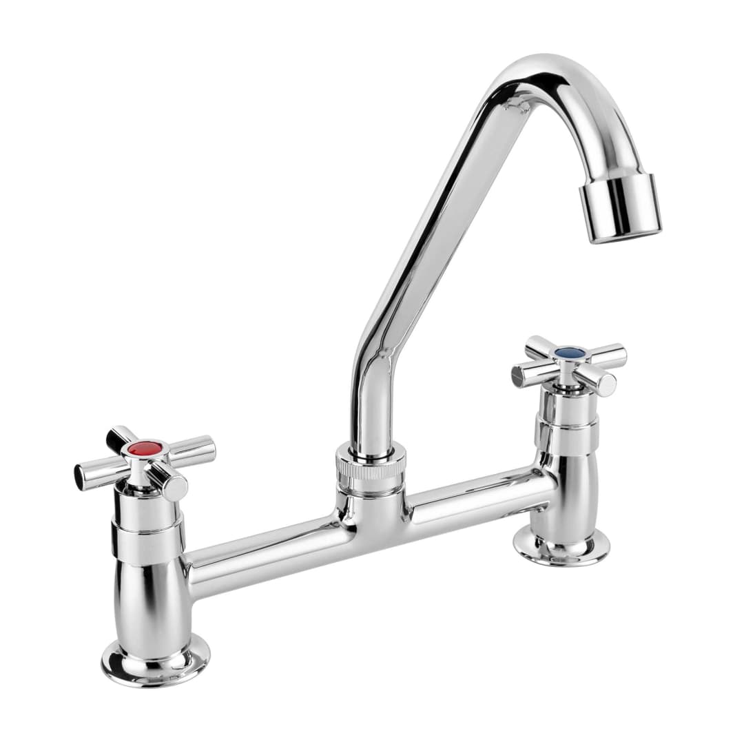 Grifería Cocina Universal Bimando 1 Jet Cromo