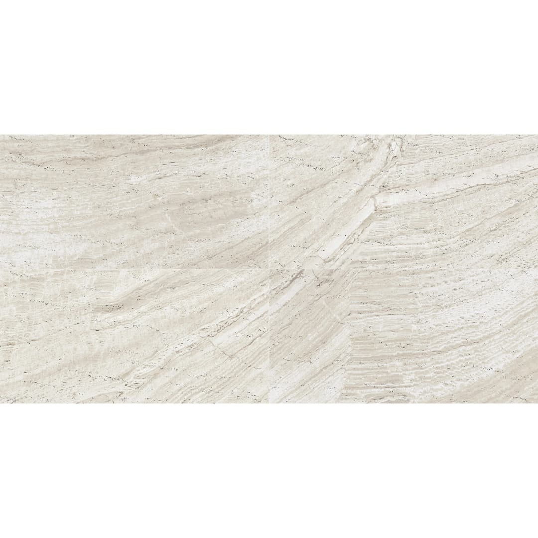 Porcelanato Travertine Blanco Mate Antideslizante 60x120 cm