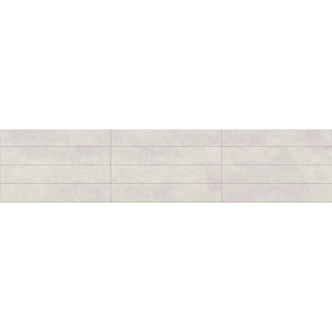 Porcelanato District Blanco Mate 15x90 cm