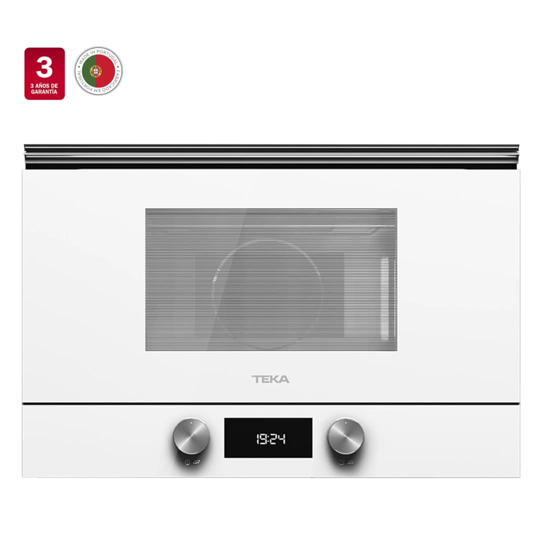 Microondas Bis L White Con Base Cerámica Y Grill Empotrable 22 L