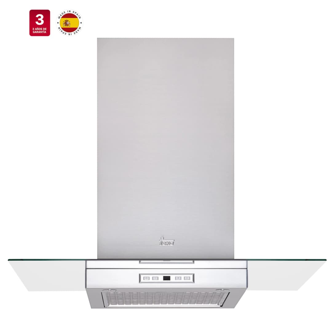 Campana Decorativa UltraSlim Cristal A Muro 70 cm