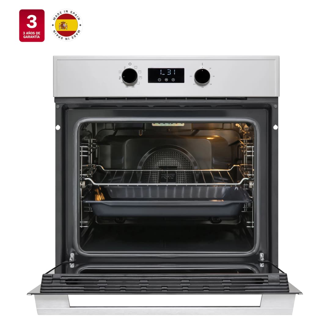 Horno Eléctrico HSB 635 SS Empotrado Con Convector de 60 cm