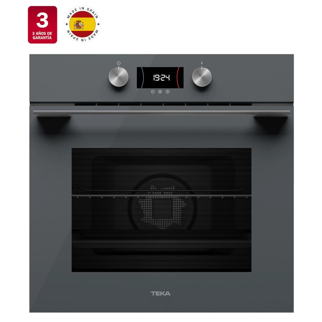 Horno Eléctrico HLB 8400 ST Empotrado Gris Con Convector de 60 cm