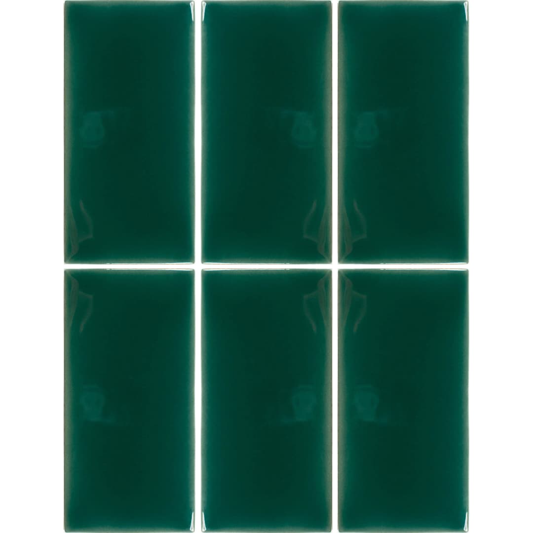 Cerámica Muro Fayenza Royal Green Brillante 6.2x12.5