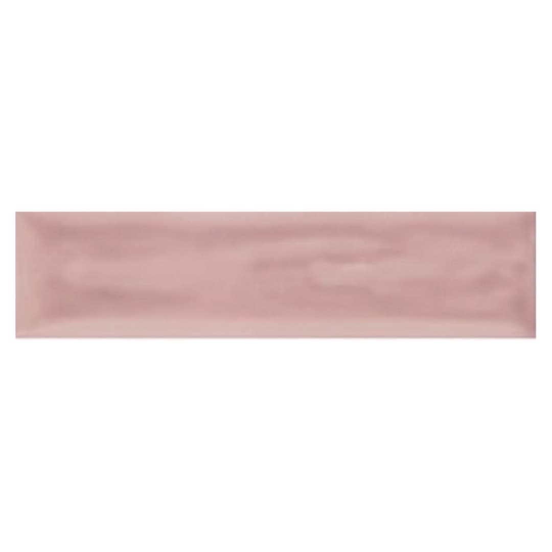 Cerámica Muro Flow Velvet Pink Brillante 7.7x30.5 cm