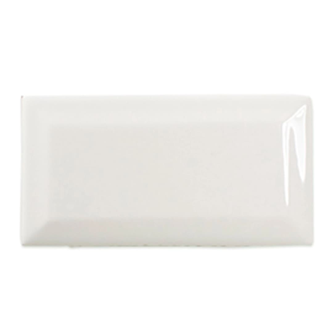 Cerámica Muro Craft Bevel Blanco Brillante 6.2x12.5 cm
