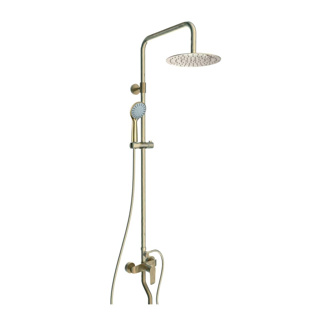 Columna Tina Urban Con Set Soporte Ducha Antique Bronze