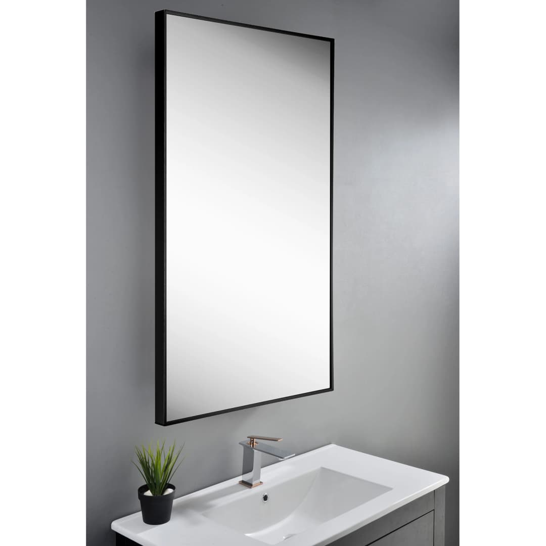 Espejo Ebro Rectangular Borde Negro 100x60 cm