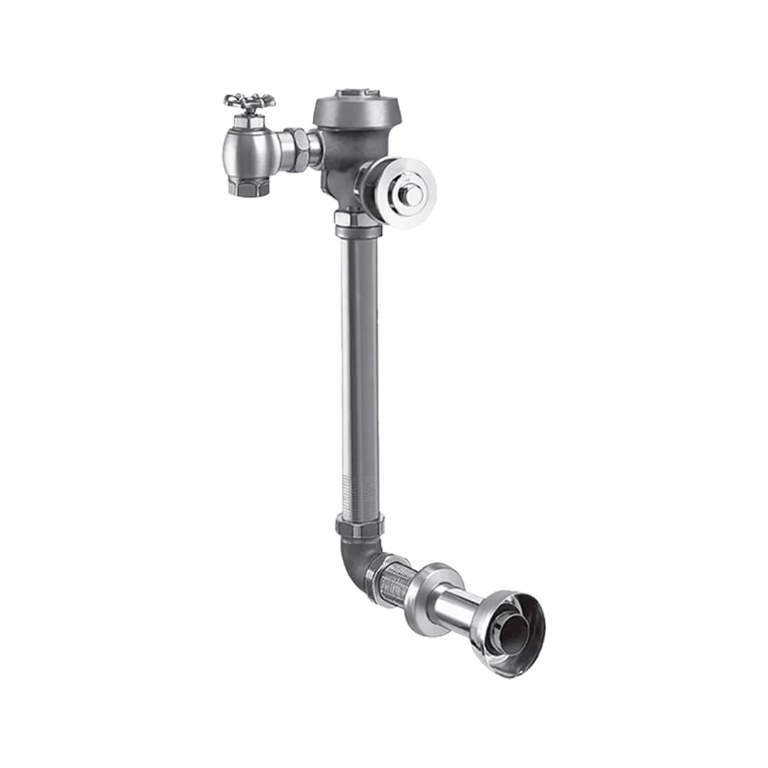 Fluxor Royal WC Empotrado con Pulsador Tubo Recto Cromado 4,8 lts