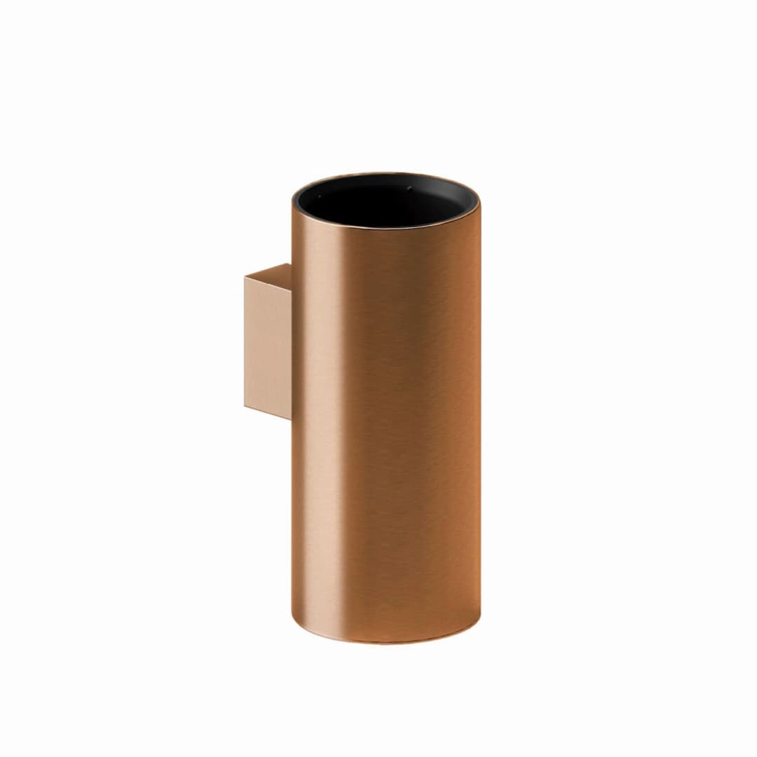Portacepillos Mural Cobre Cepillado 62x87x134mm