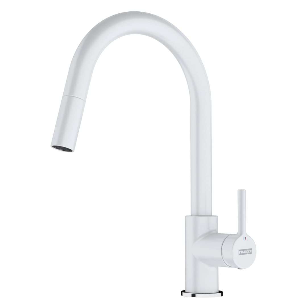 Grifería Cocina Franke Lina Pull Out Blanca Mate