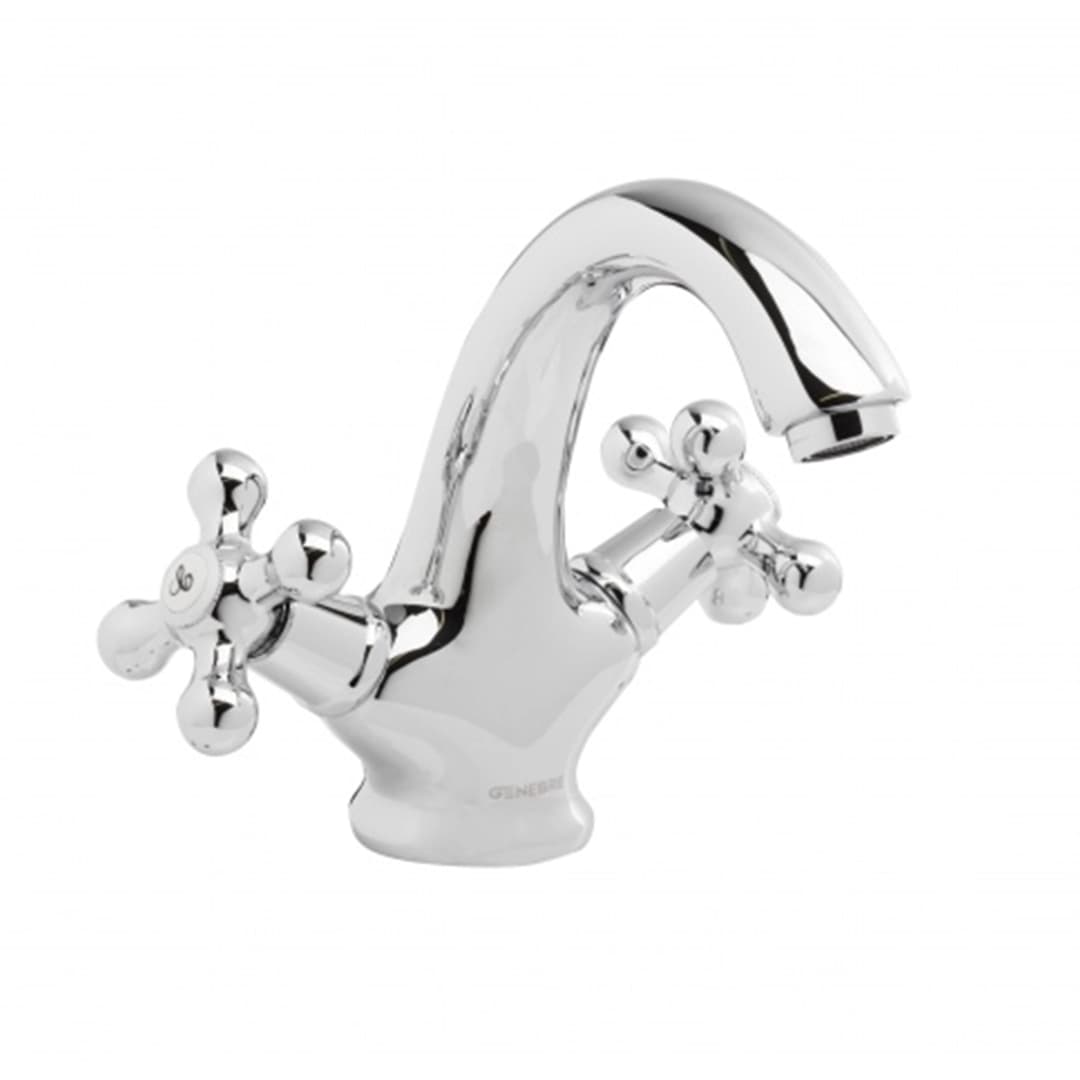 Grifería Lavamanos New Regent Bimando 16 cm S/Desagüe Cromada