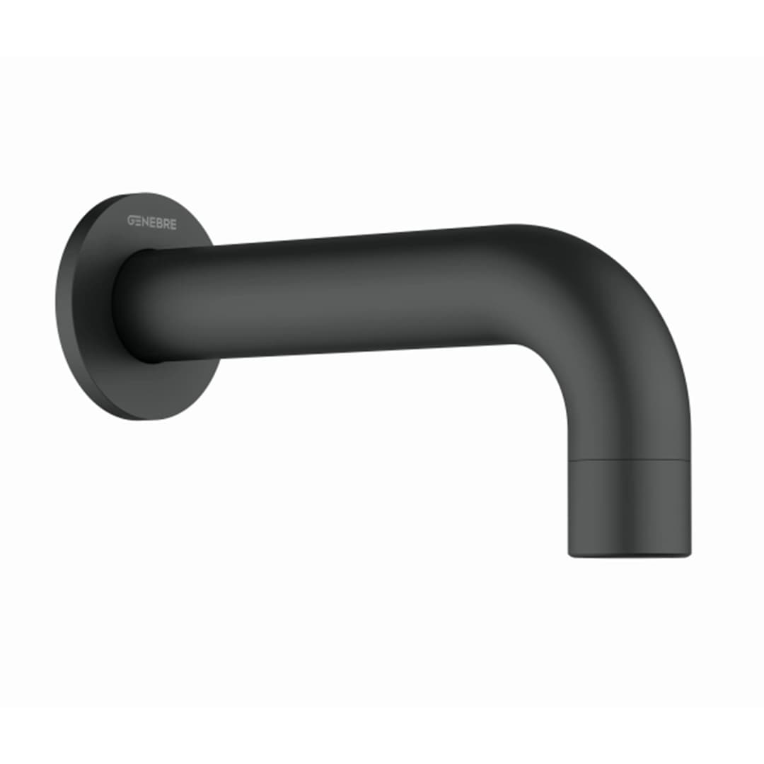 Caño Tina Oslo 19 cm Negro Mate