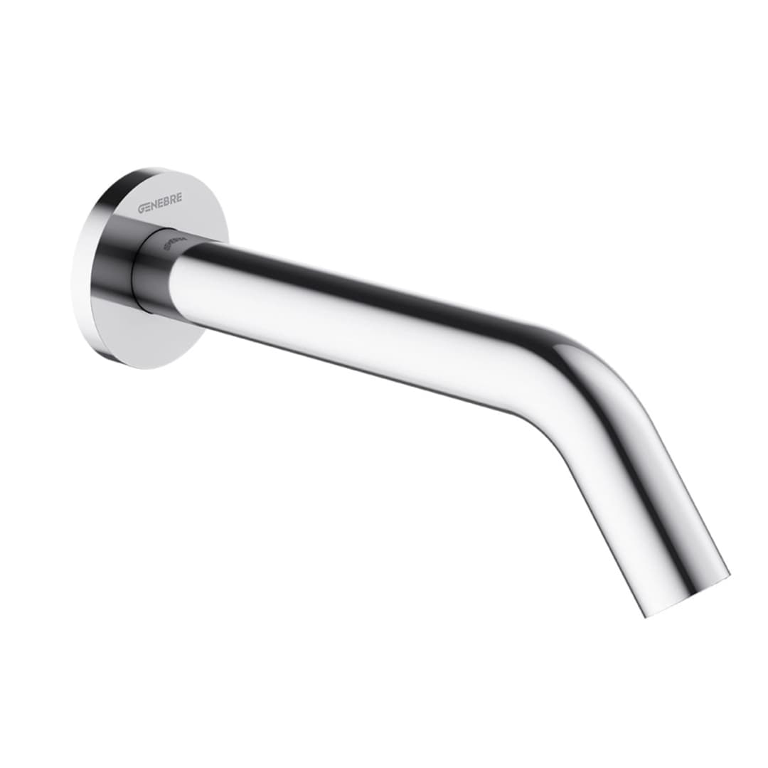 Grifería Lavamanos Clasica Muro 23 cm C/Sensor Cromada