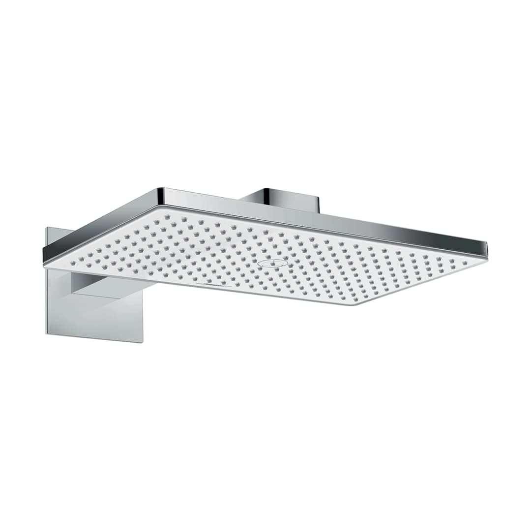 Plato Ducha Rainmaker Select Cuadrado 46 cm 1 Jet C/Brazo 24003400 Blanco Cromo