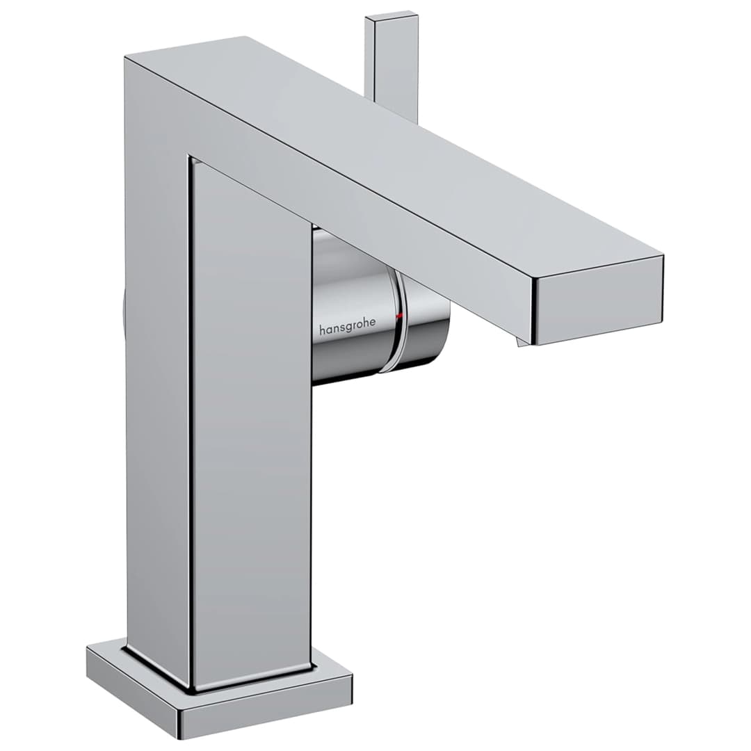 Grifería Lavamanos Tecturis S Lateral Alta 24 cm Coolstart C/Desagüe Cromo