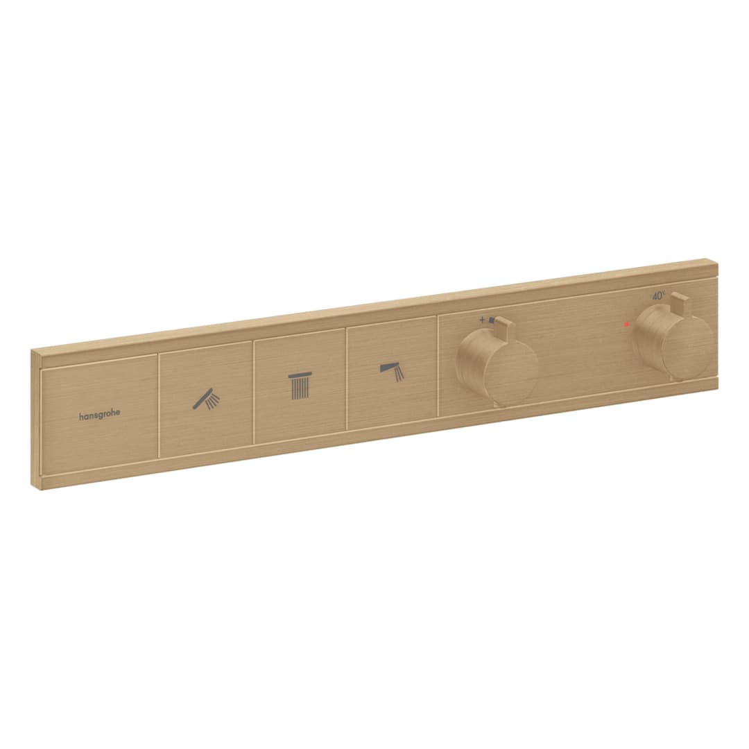 Rainselect Termostato Empotrado 3 vías Brushed Bronze