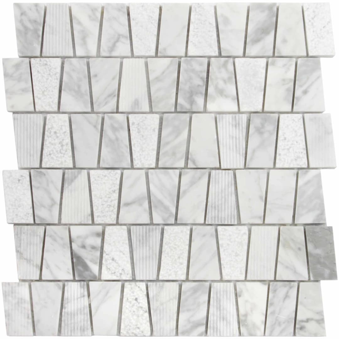 Mosaico Carrara Mix Polygon 30x30 cm
