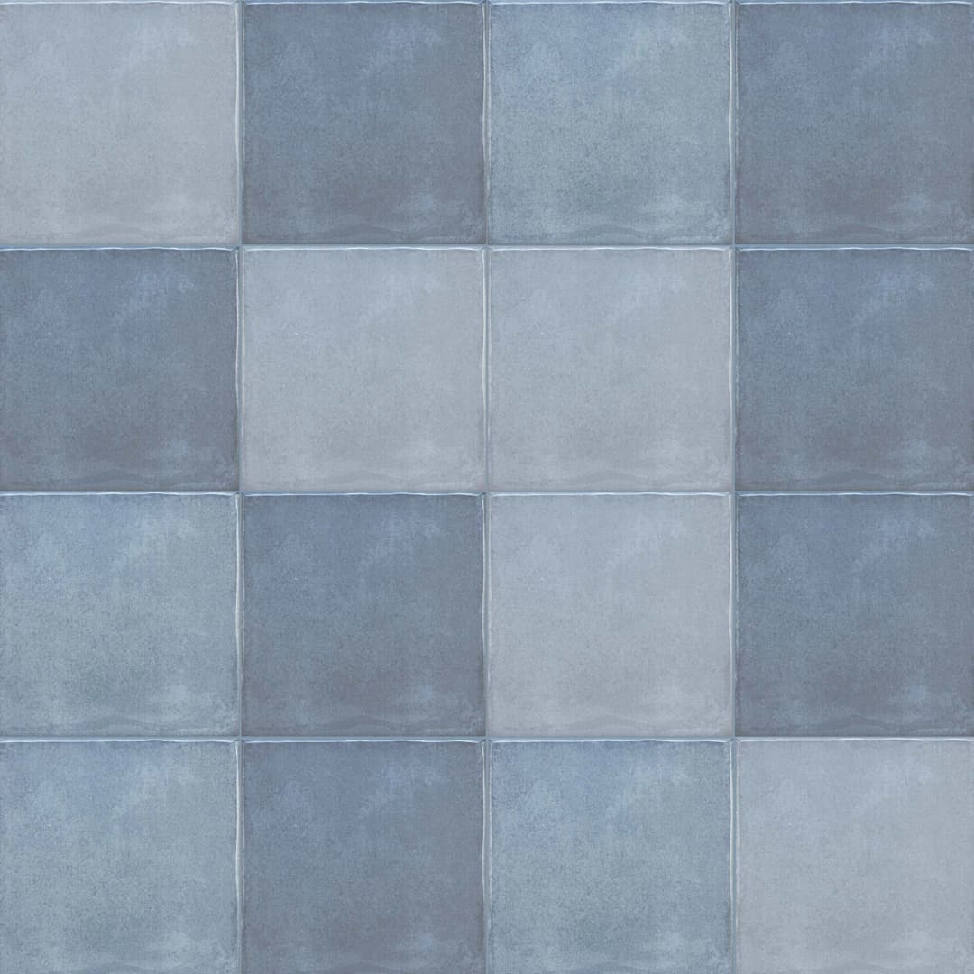 Cerámica Muro Olaria Blue Brillante 15.4x15.4 cm