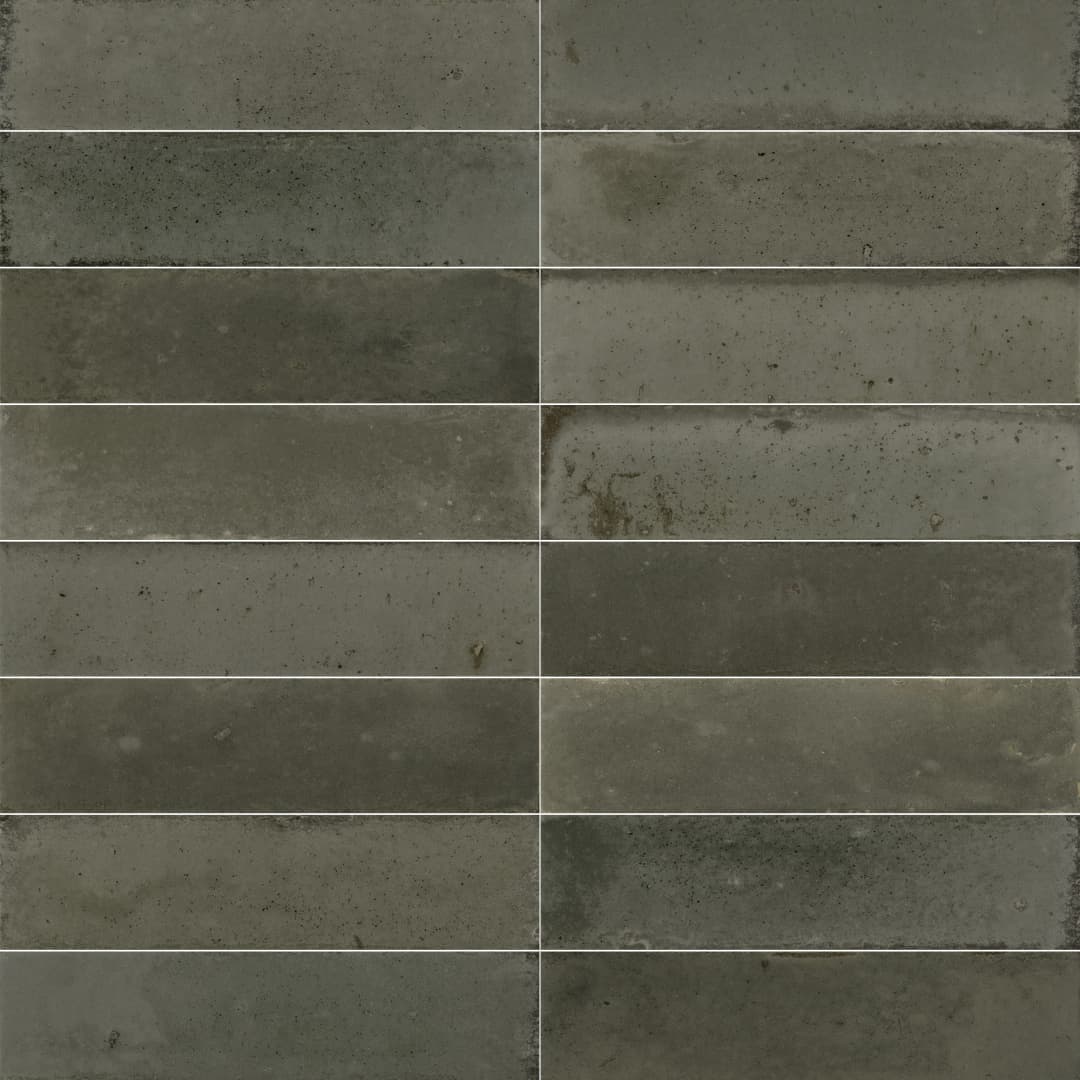 Cerámica Muro Hope Gris Brillante 7.5x30 cm