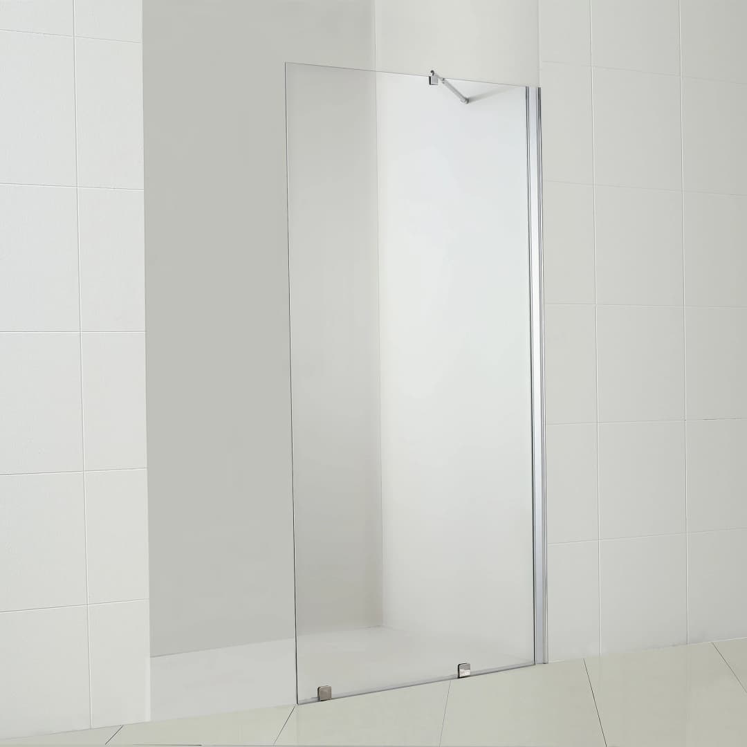 Mampara Ducha Style Fija Vidro Templado Cromada 700x1980 mm