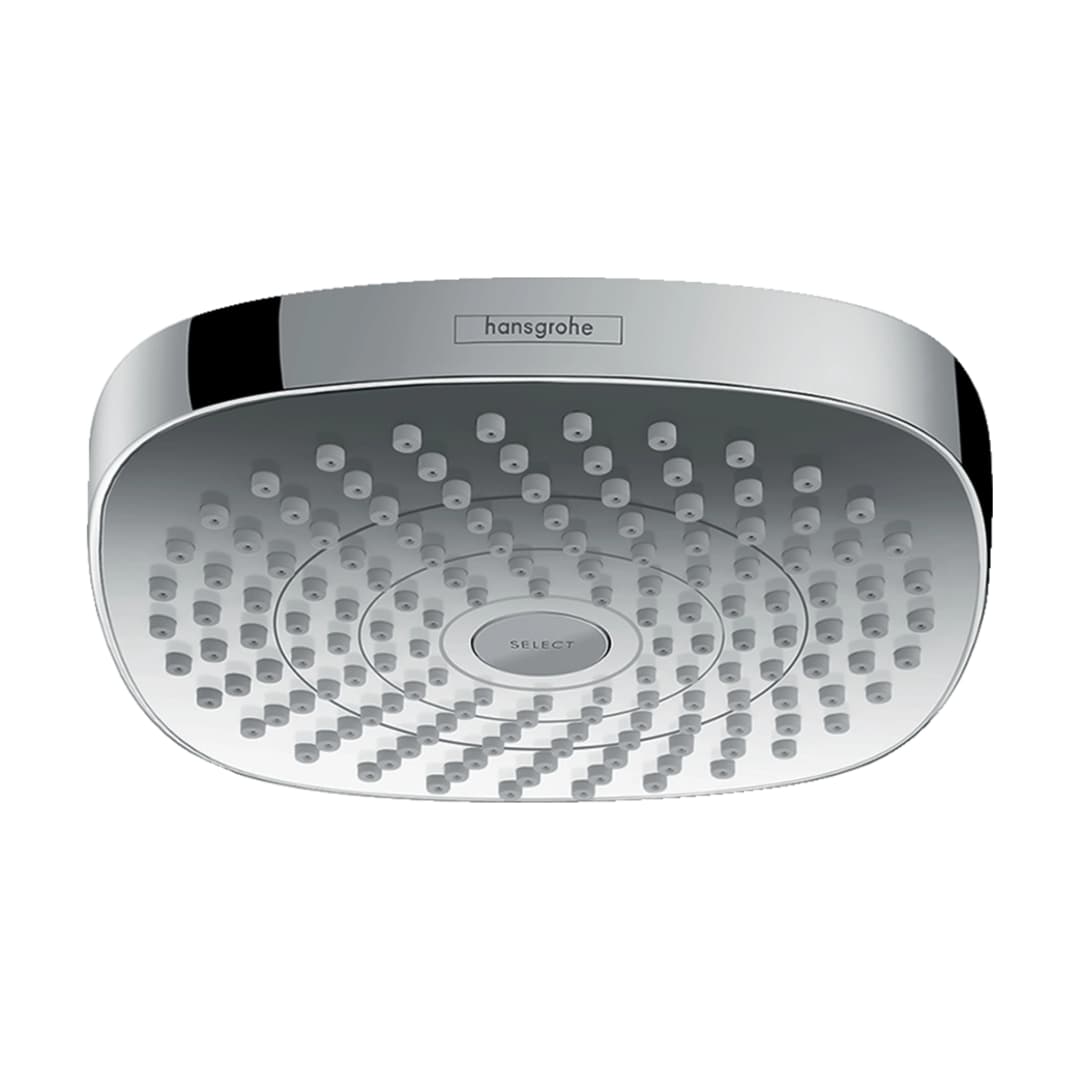Plato Ducha Croma Select E Redondo 18 cm 2 Jet S/Brazo 26524000 Cromo
