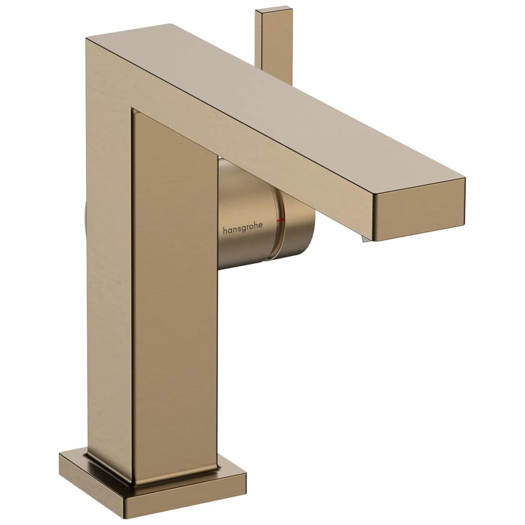 Grifería Lavamanos Tecturis S Lateral 11 cm Coolstart C/Desagüe Brushed Bronze