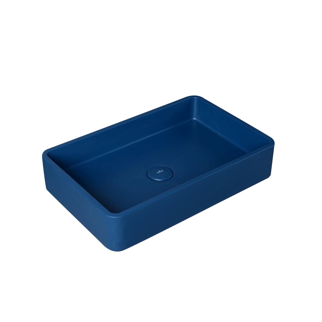 Lavamanos Sorrento Sobreponer Azul sin Rebalse 506x326 mm