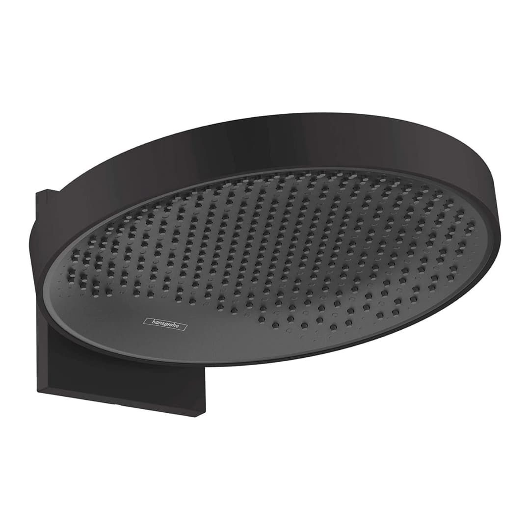 Plato Ducha Rainfinity Redondo 36 Cm 1 Jet con Soporte 26230670 Negro Mate