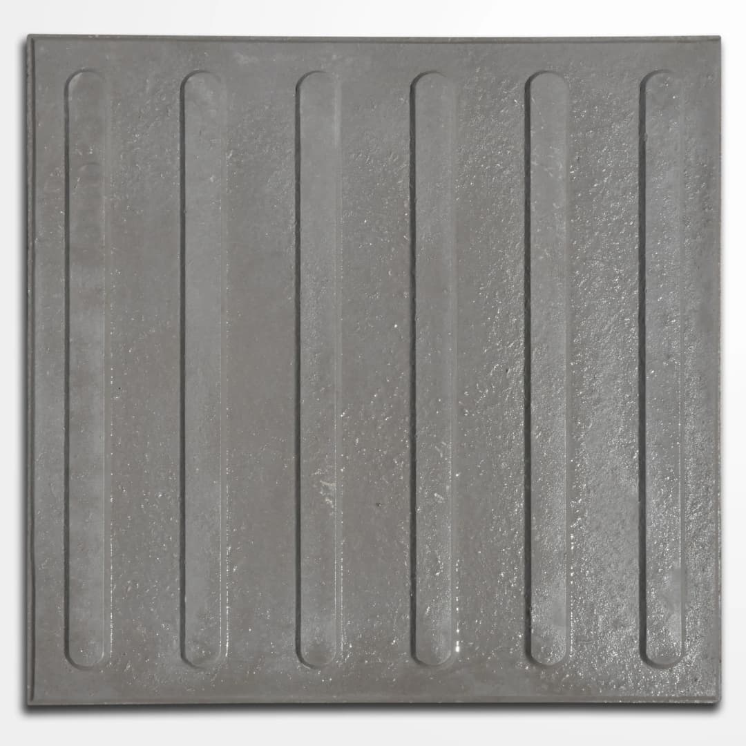 Baldosa Safety Stone Guia Gris 40x40 cm