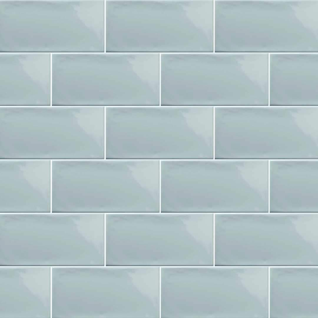 Cerámica Muro Ocean Sky Blue Brillante 7.5x15 cm
