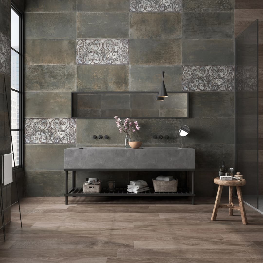 Porcelanato Foundry Bronce Mate 45x90 cm
