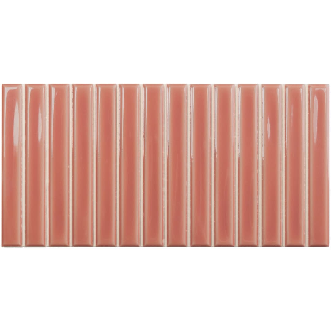 Cerámica Muro Sweet Bars Rosado Brillante 12.x25 cm