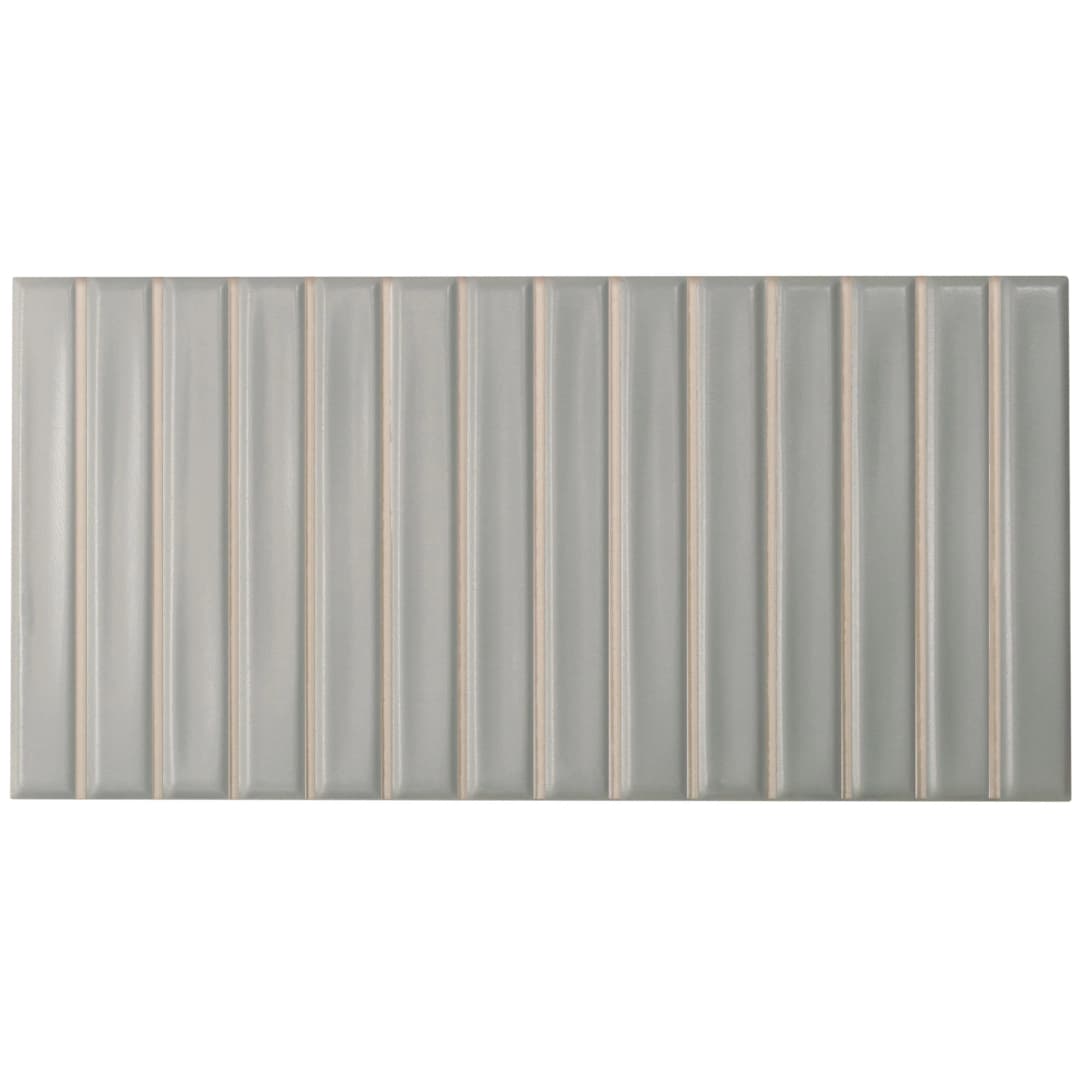 Cerámica Muro Sweet Bars Gris Mate 12.x25 cm