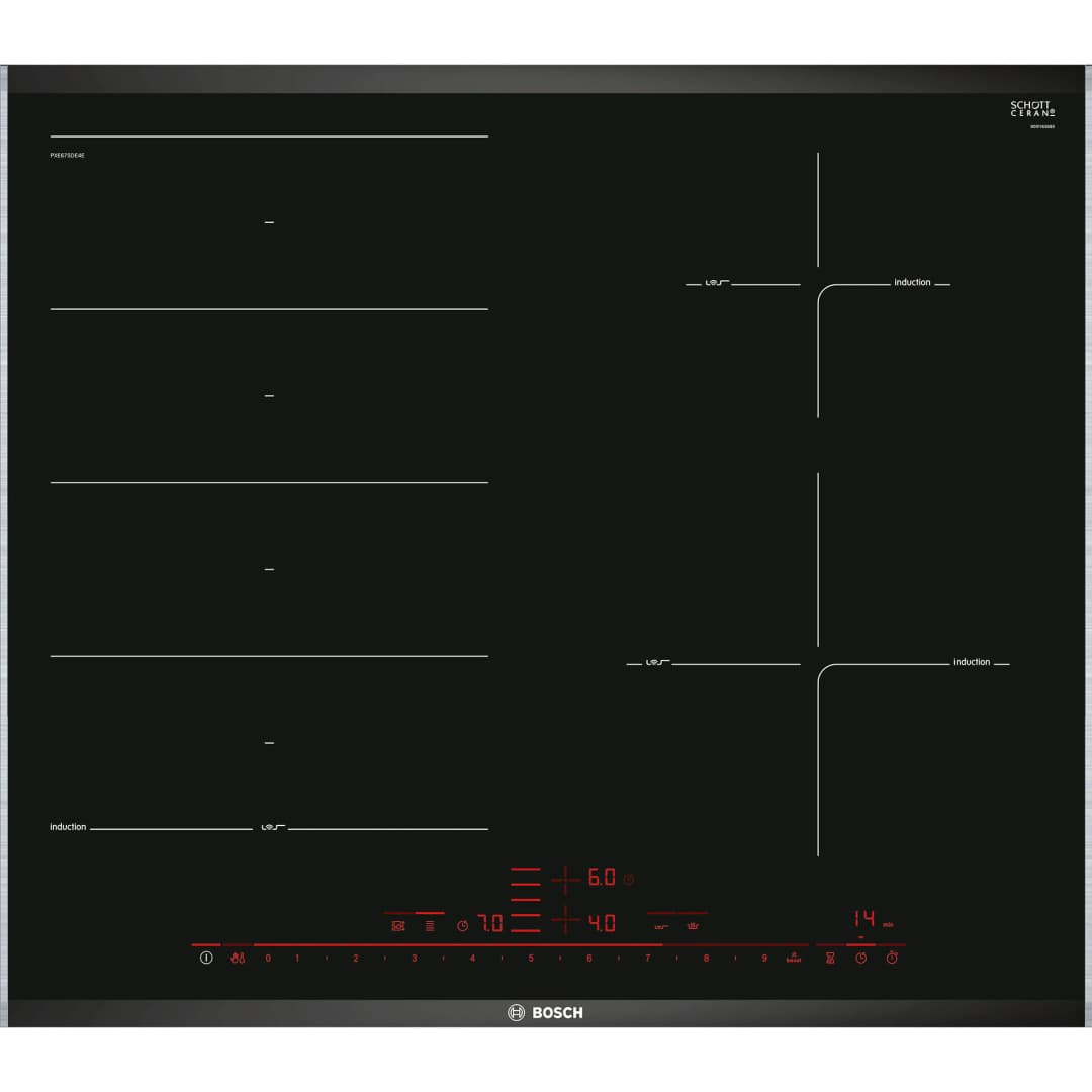 Encimera Inducción 2 Zonas + Flex PXE675DE4E 60 cm